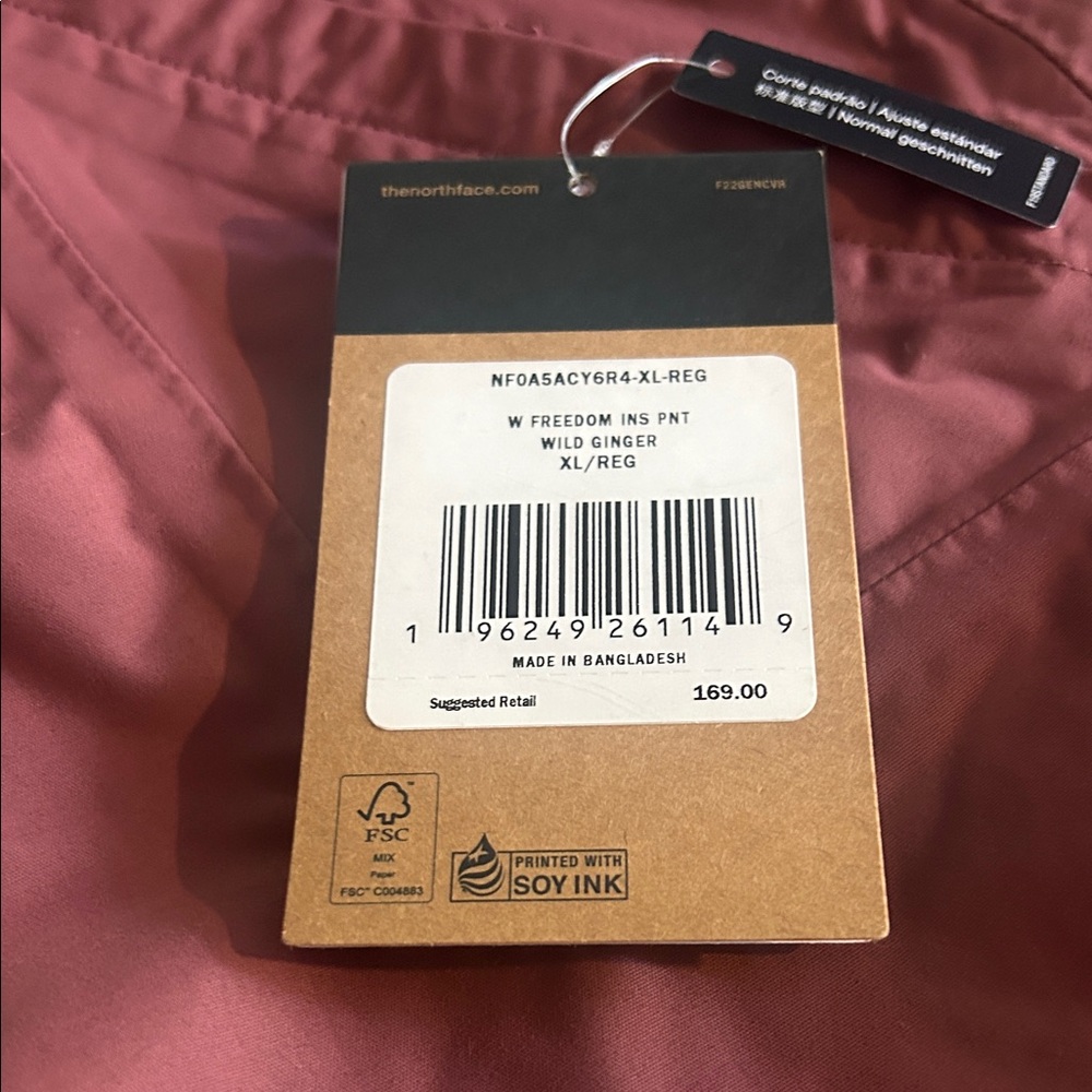 The North Face Women's Snow Pants - Wild Ginger